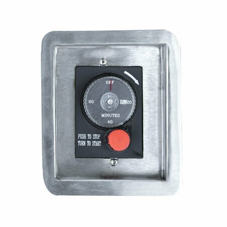 THE OUTDOOR PLUS Gas Timer 1-Hour with Emergency Stop Button with Mounting Plate OPT-ESTOPTMPL